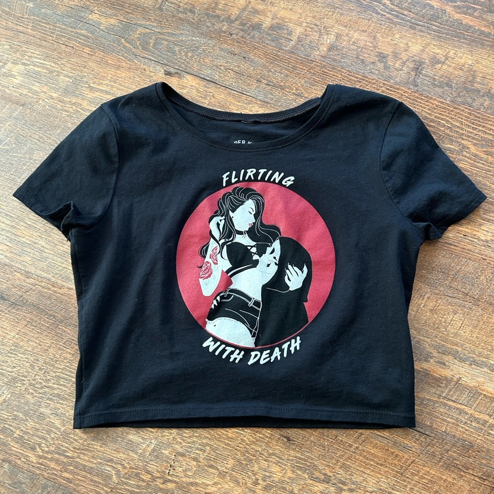 Jasper Keys Flirting With Death Crop Top
